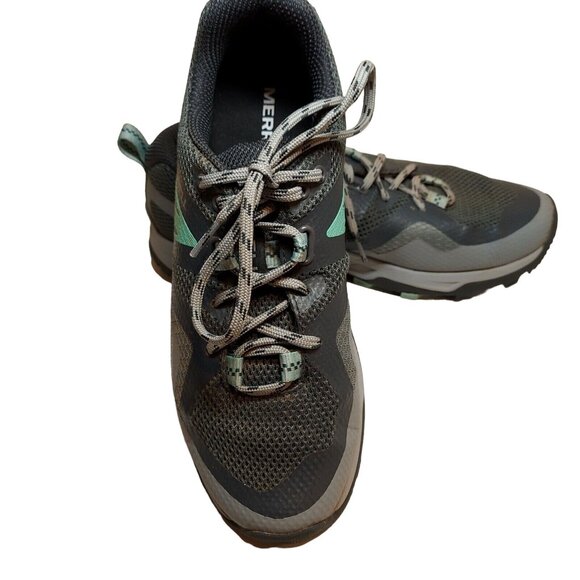 MERRELL Womens Size 8 Quantum Grip hiking Shoes MQM flex 2 Rock/wave good tread - Picture 1 of 10